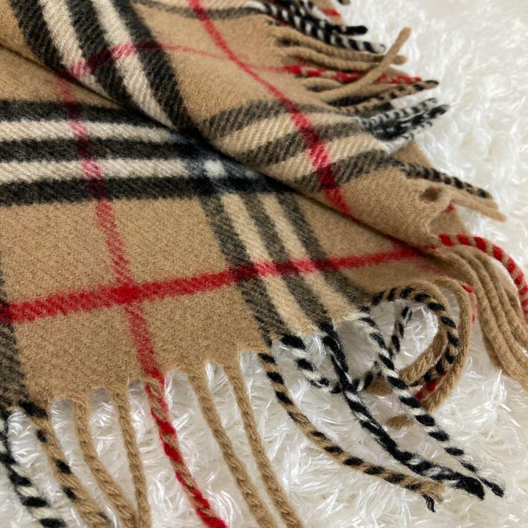 Burberrys 定番ノバチェック柄マフラー 100%ラムウール