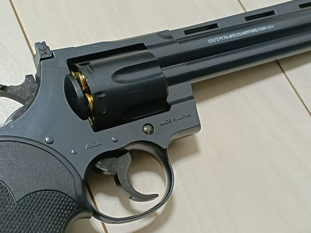 【中古品】東京マルイ ガスリボルバー「コルトパイソン」6インチ ２丁セット