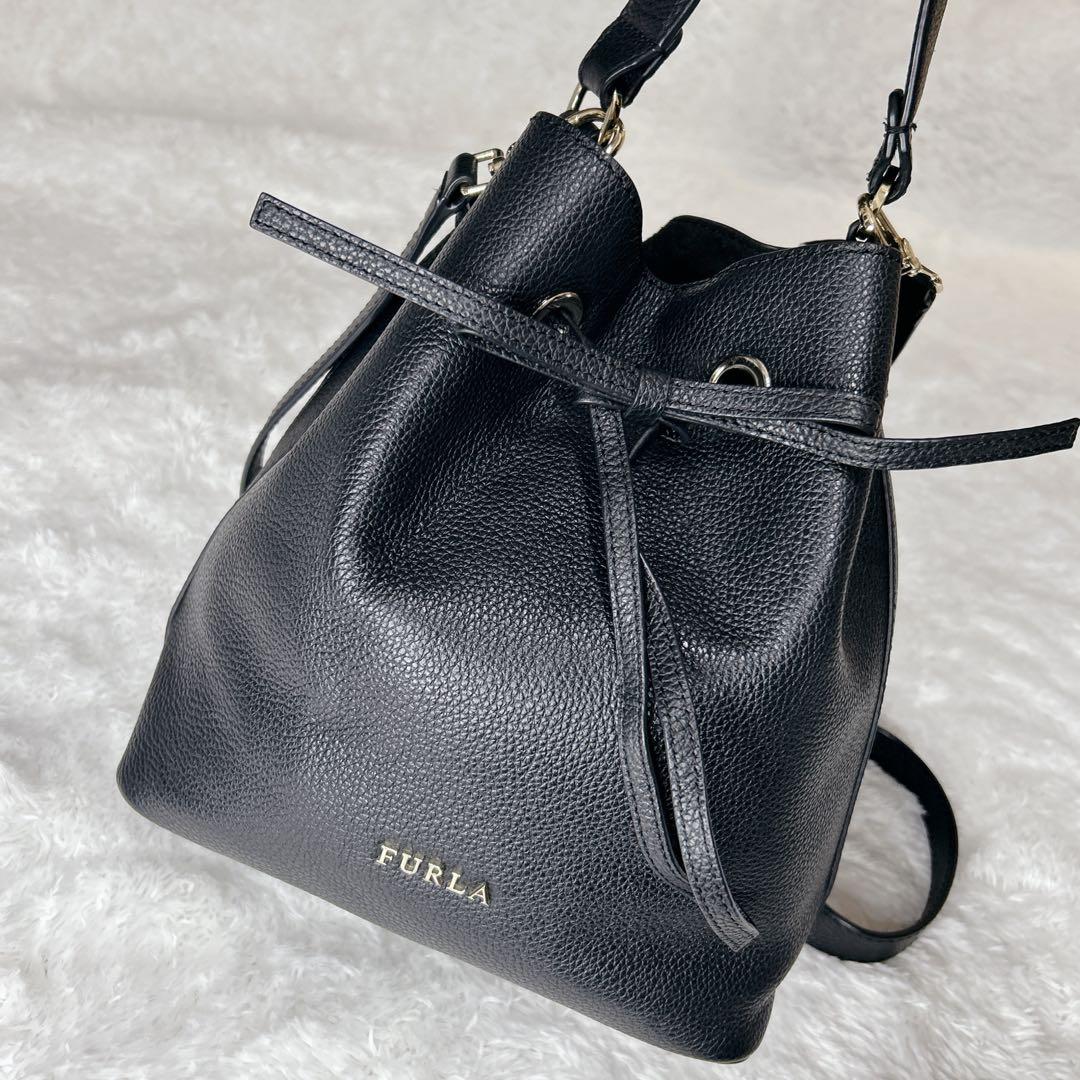 【未使用級✨️極美品】FURLA コスタンザ 巾着 2way ショルダーバッグ