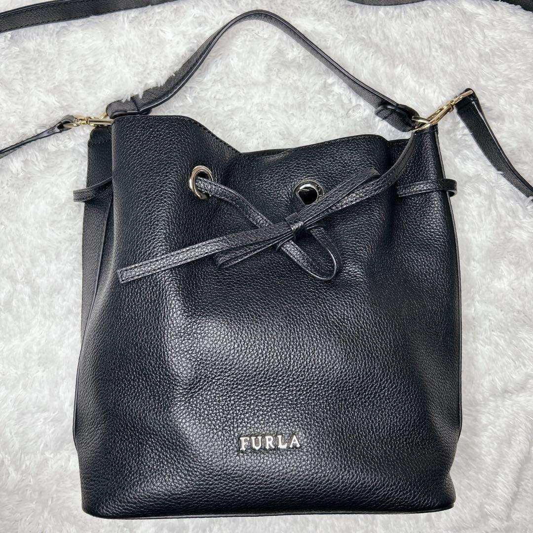 【未使用級✨️極美品】FURLA コスタンザ 巾着 2way ショルダーバッグ