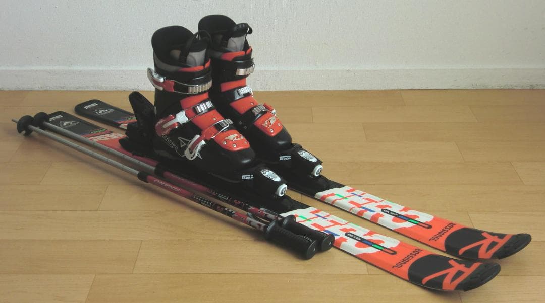 ■■1月限定■送料無料■ロシニョール■子供用スキーセット■板120靴22.5■■