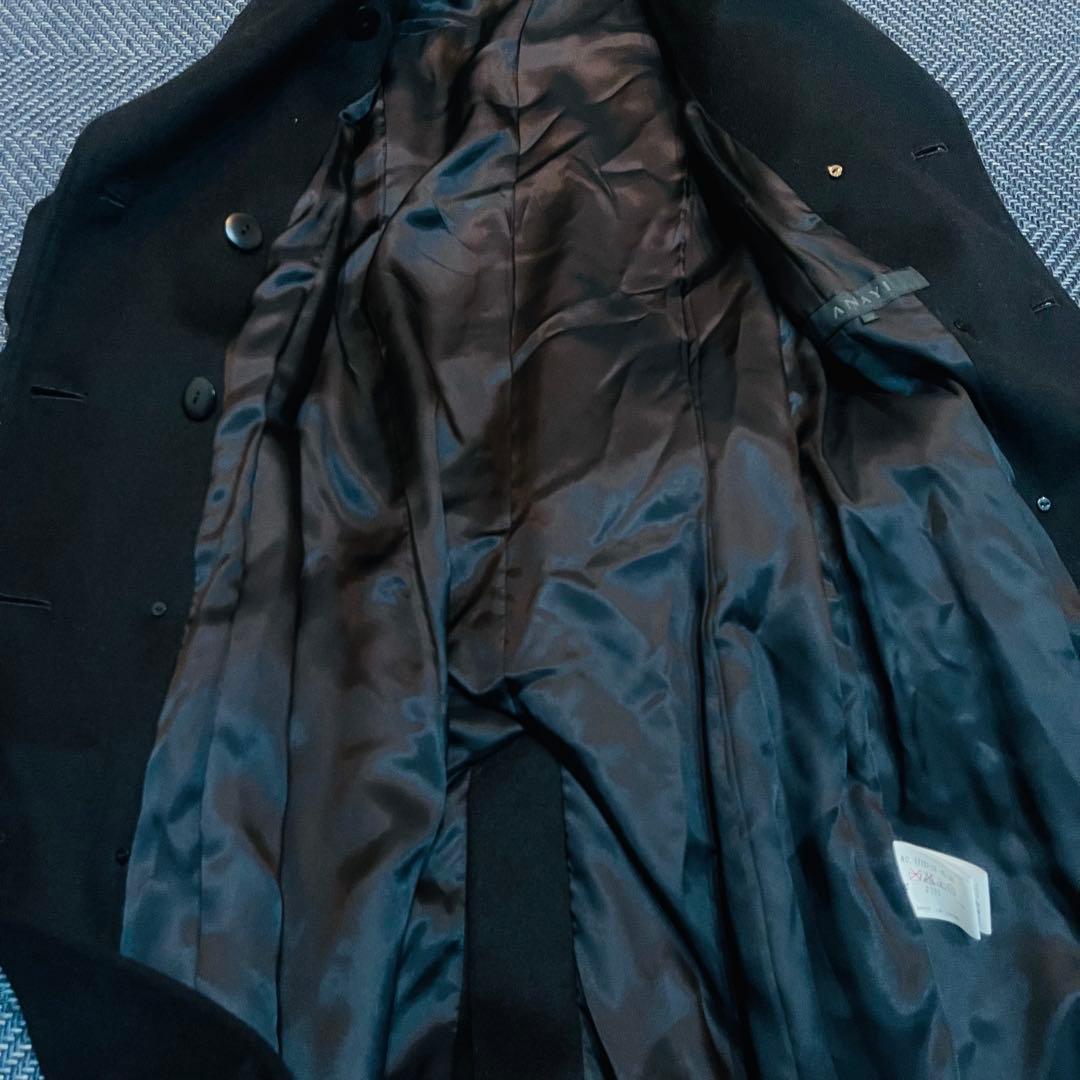 ANAYI カシミヤ100% ベルト　ダブルブレストトレンチコート　Aライン