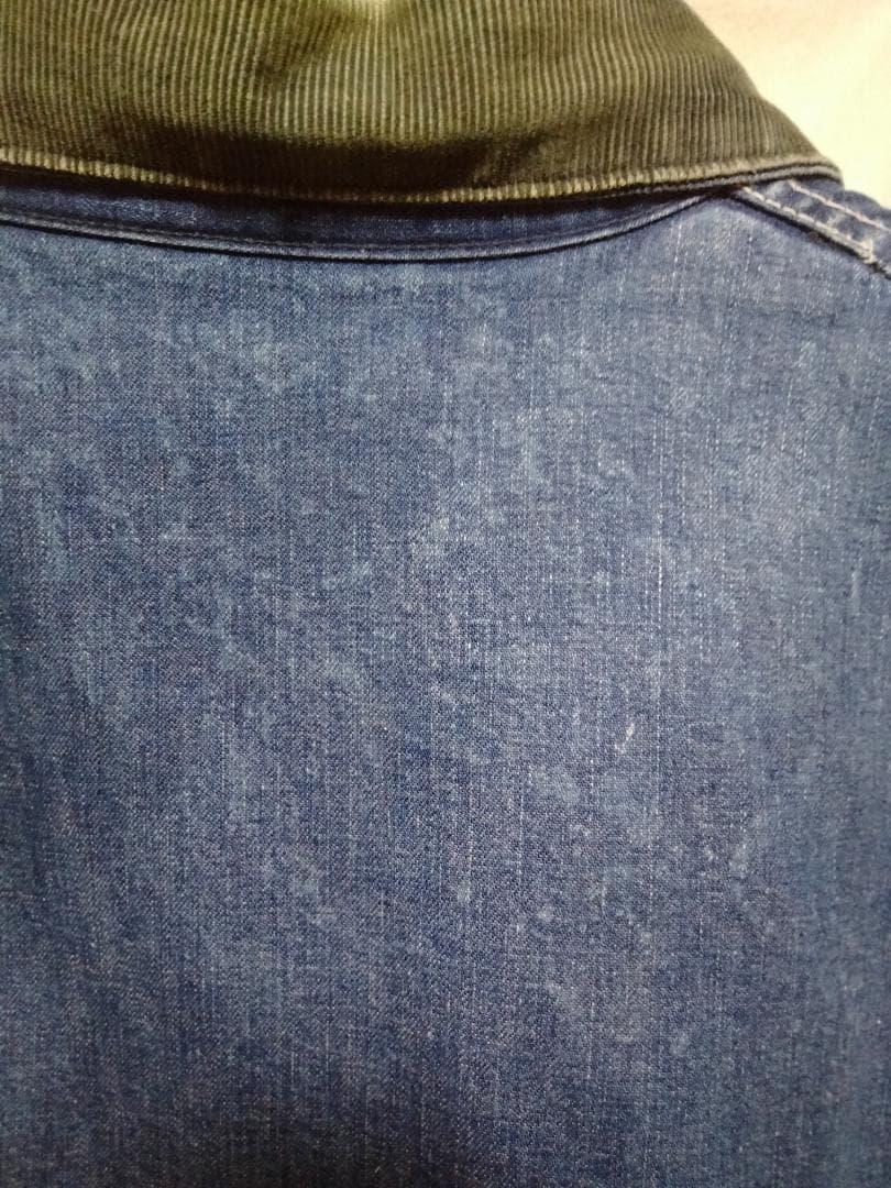 ビンテージ70年代ELYエリー裏地ブランケット付きデニムカバーオール青正規品40