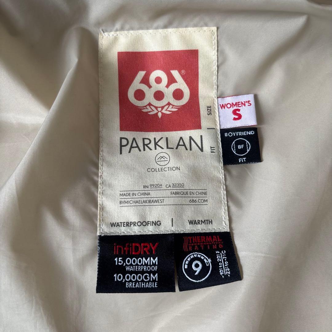 686 PARK LAN レディース　ウェア　赤　迷彩パンツ スノーボード　S