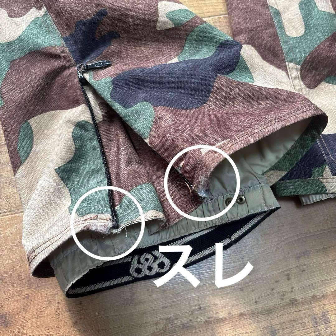 686 PARK LAN レディース　ウェア　赤　迷彩パンツ スノーボード　S