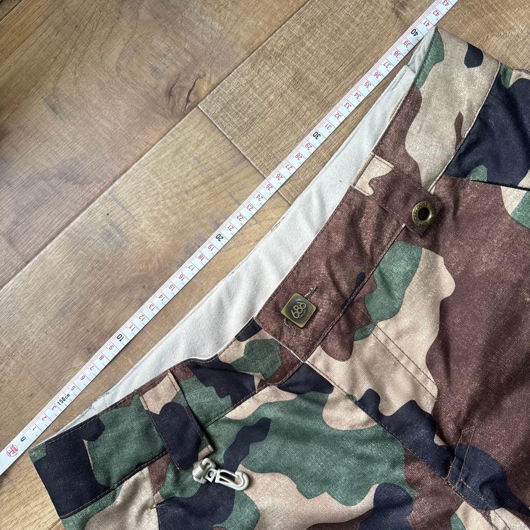 686 PARK LAN レディース　ウェア　赤　迷彩パンツ スノーボード　S