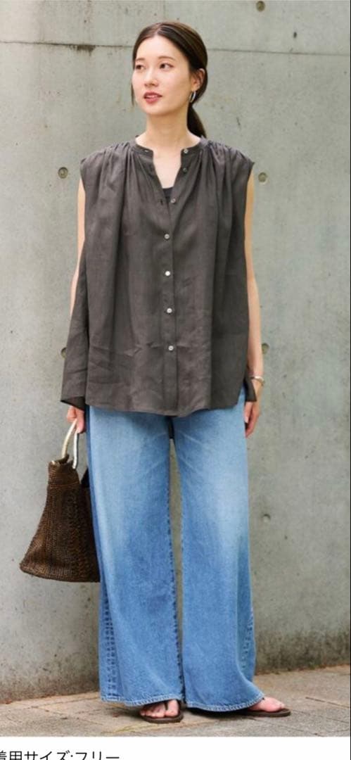 フレームワーク　ラミーギャザーブラウス　新品