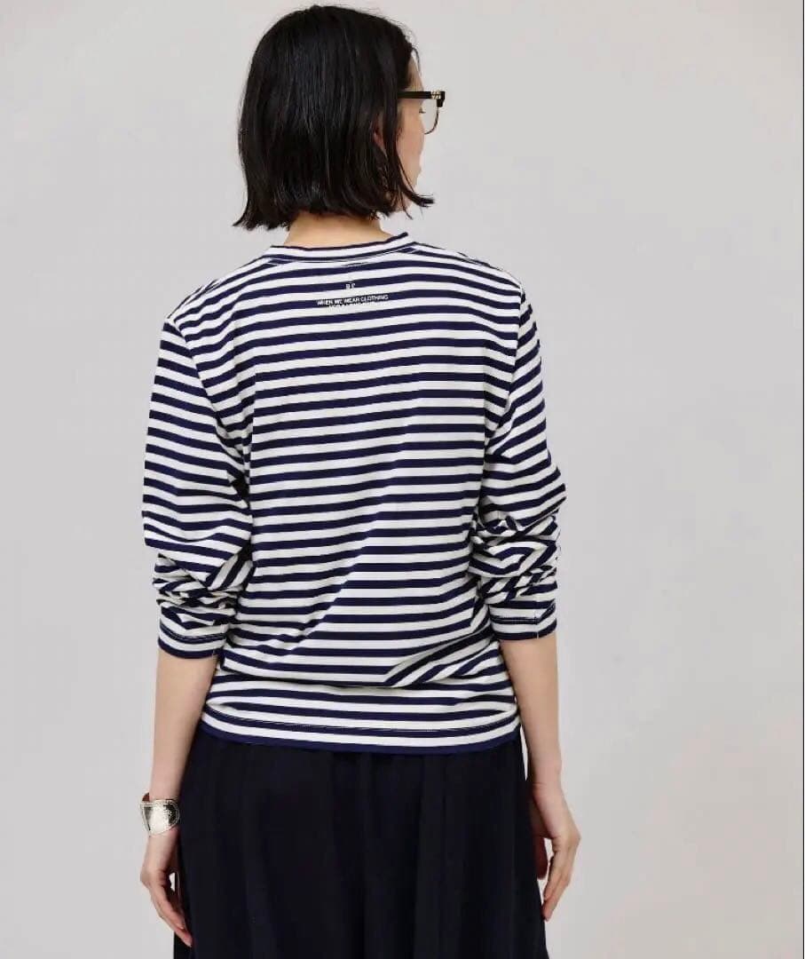 カレンソロジー＜&RC＞ボーダーロングスリーブプルオーバー/ネイビー・エクリュ