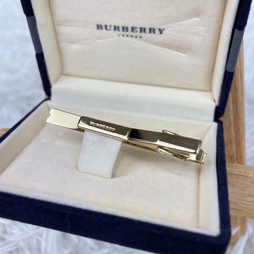 極美品✨BURBERRY✨バーバリーロンドン✨ネクタイピン✨金銀コンビカラー✨
