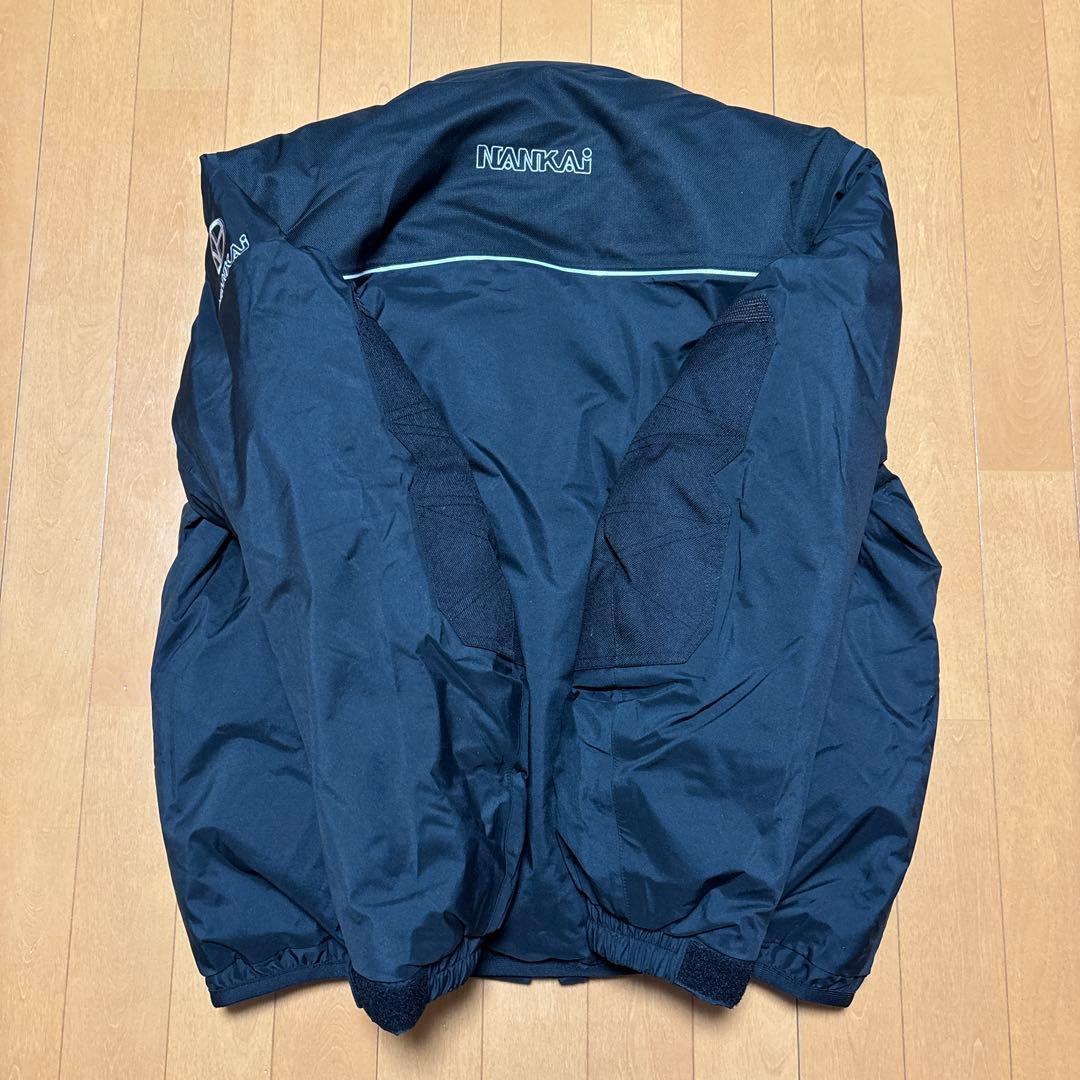 NANKAI 南海部品 高耐水 フェザー入り ダウン ジャケット 防寒着 黒