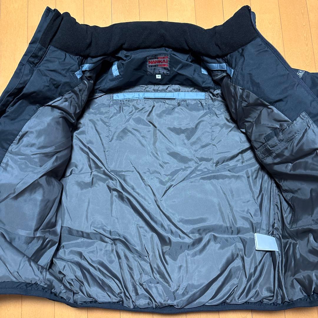 NANKAI 南海部品 高耐水 フェザー入り ダウン ジャケット 防寒着 黒