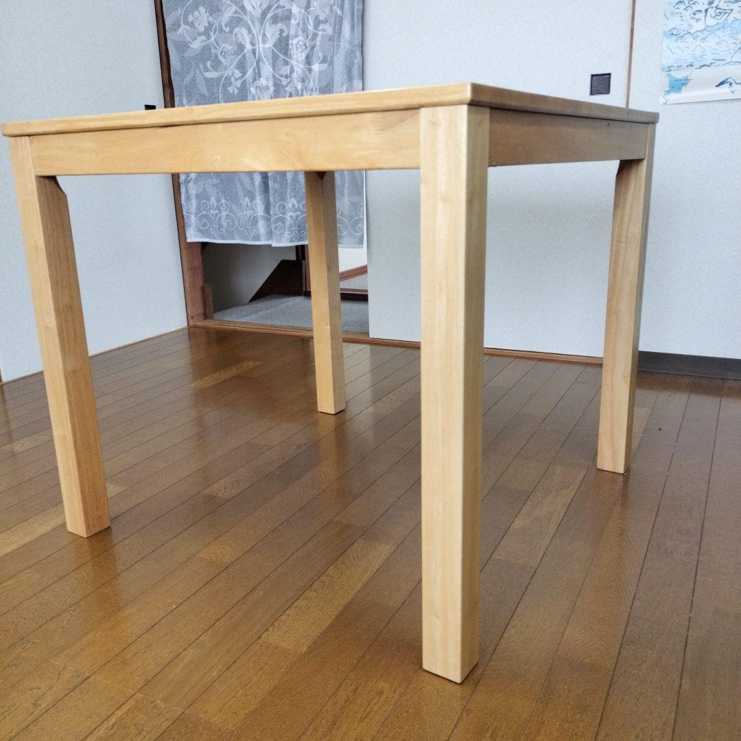 ナチュラルウッド正方形テーブル