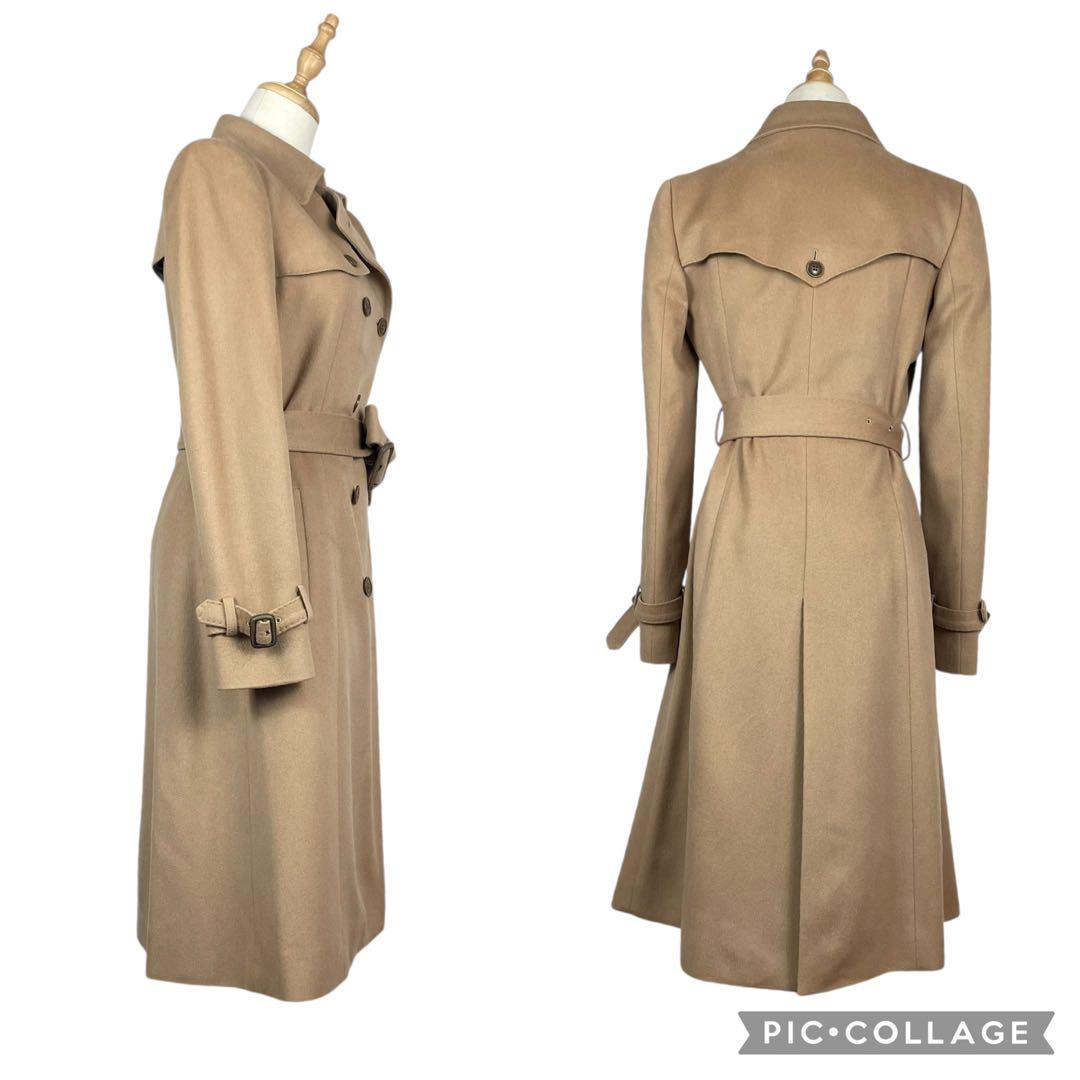 【美品】アナイ★カシミヤ100　ベルト付きトレンチコート　ダブル　キャメル　38