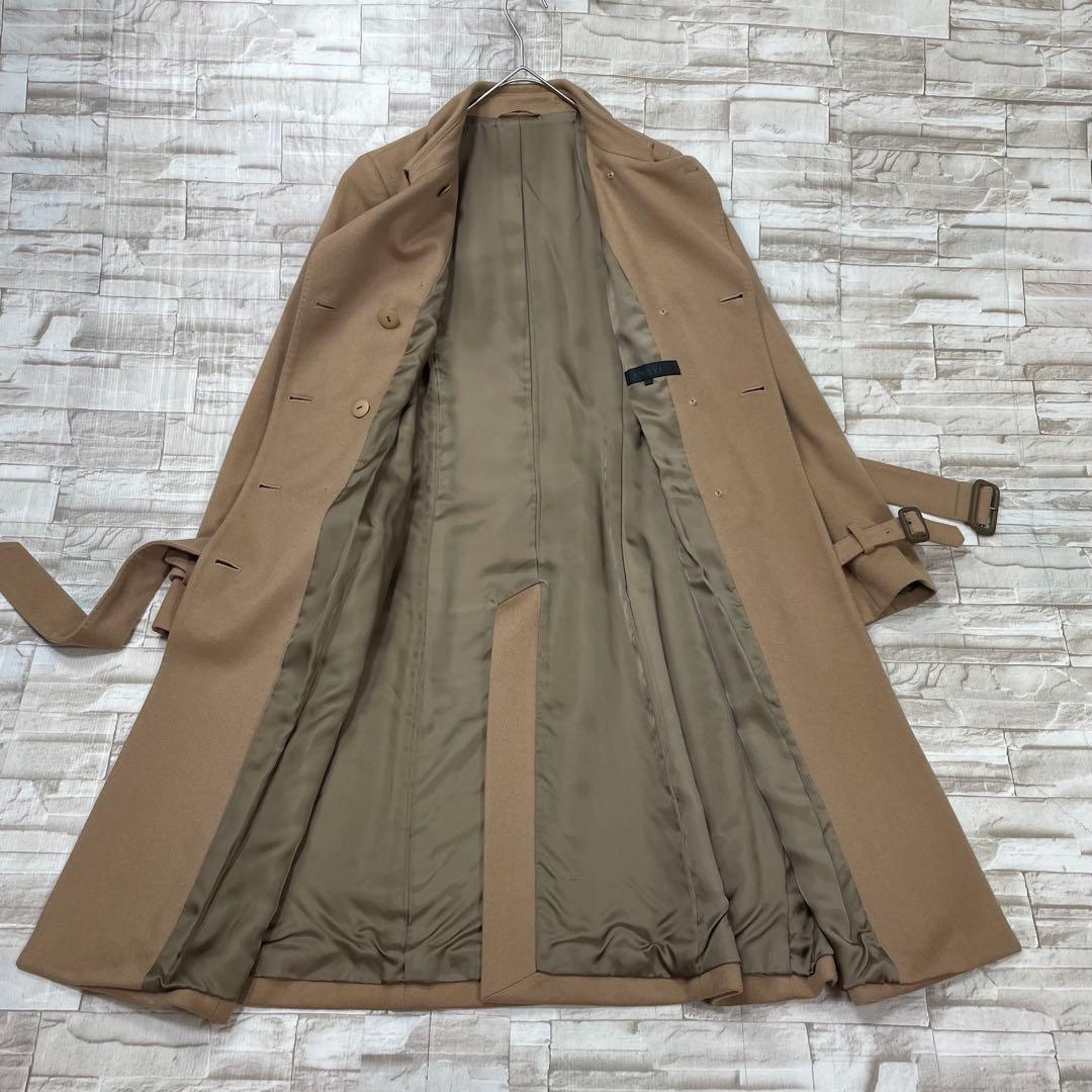 【美品】アナイ★カシミヤ100　ベルト付きトレンチコート　ダブル　キャメル　38