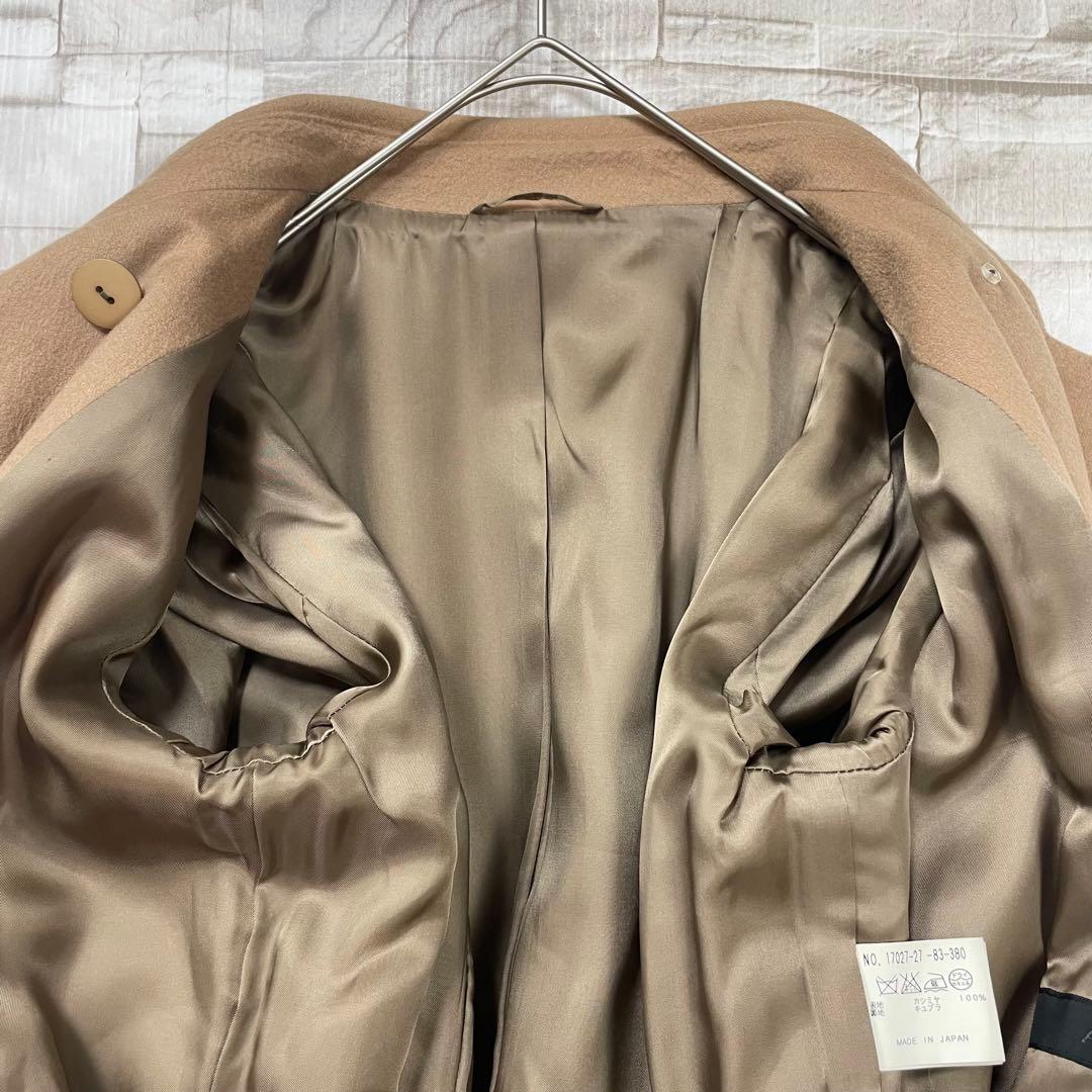 【美品】アナイ★カシミヤ100　ベルト付きトレンチコート　ダブル　キャメル　38