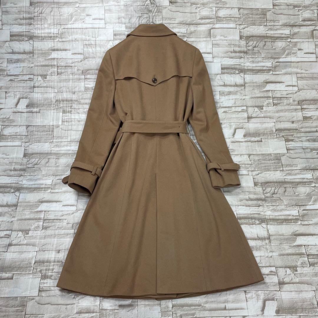 【美品】アナイ★カシミヤ100　ベルト付きトレンチコート　ダブル　キャメル　38