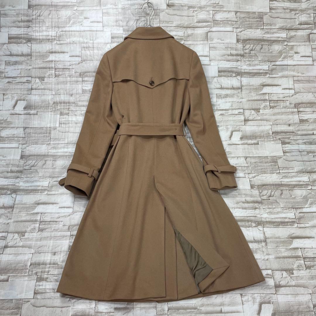 【美品】アナイ★カシミヤ100　ベルト付きトレンチコート　ダブル　キャメル　38