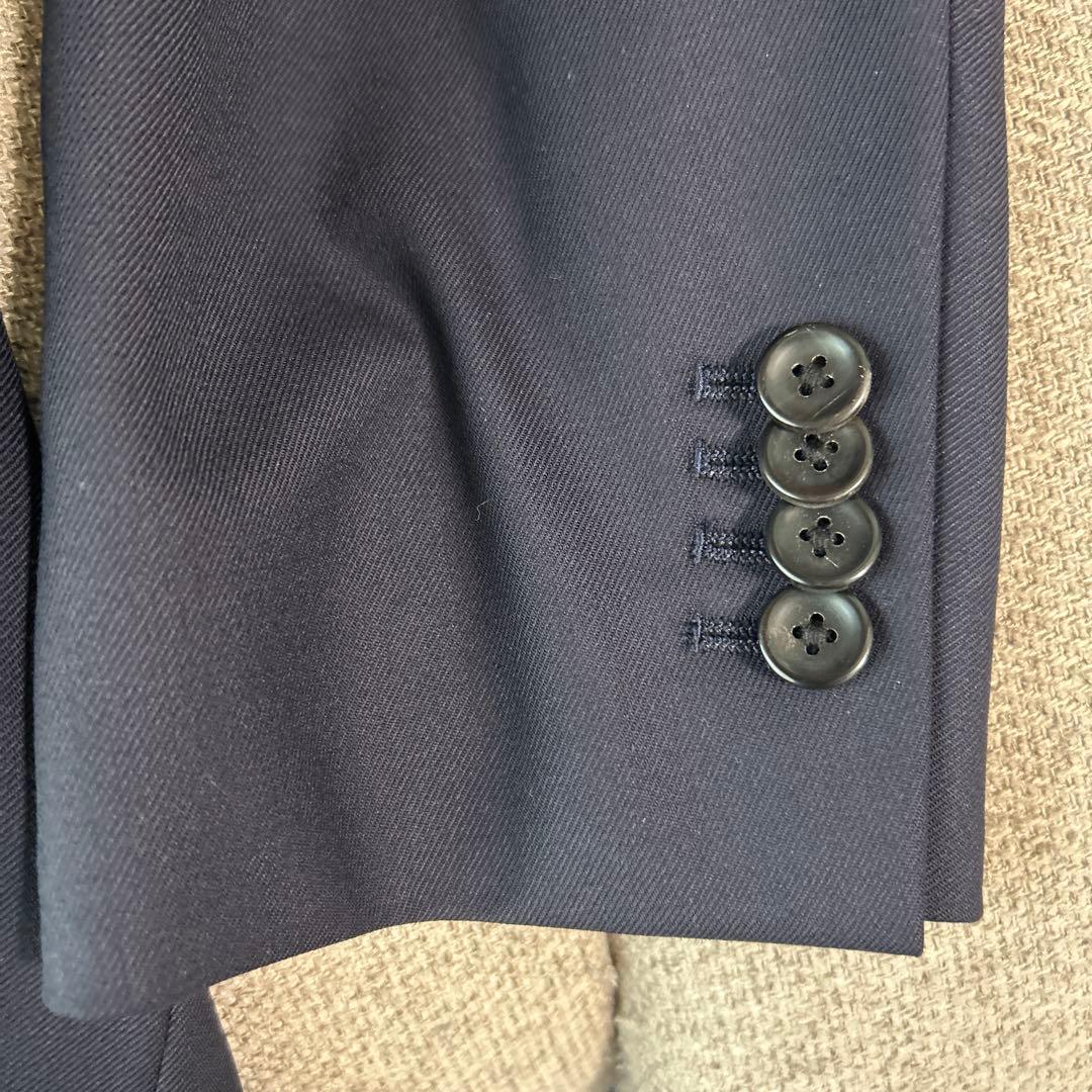 【美品】ヒルトン　SUPER110's スーツセットアップ　紺色　最高級