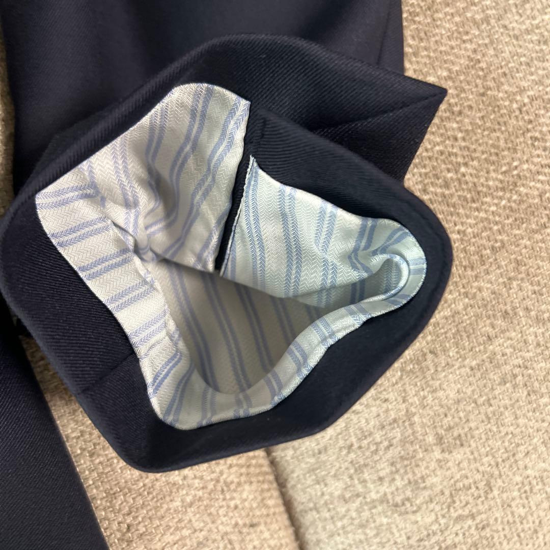 【美品】ヒルトン　SUPER110's スーツセットアップ　紺色　最高級