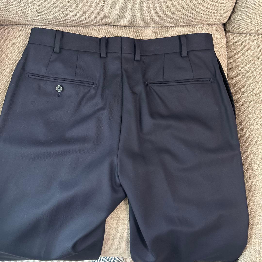 【美品】ヒルトン　SUPER110's スーツセットアップ　紺色　最高級