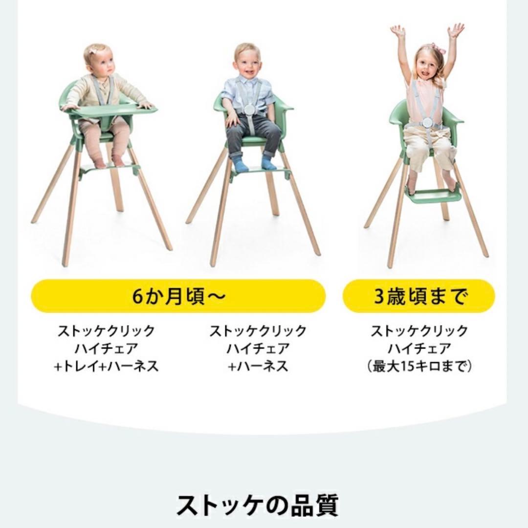 美品♡ストッケ クリック クローバーグリーン