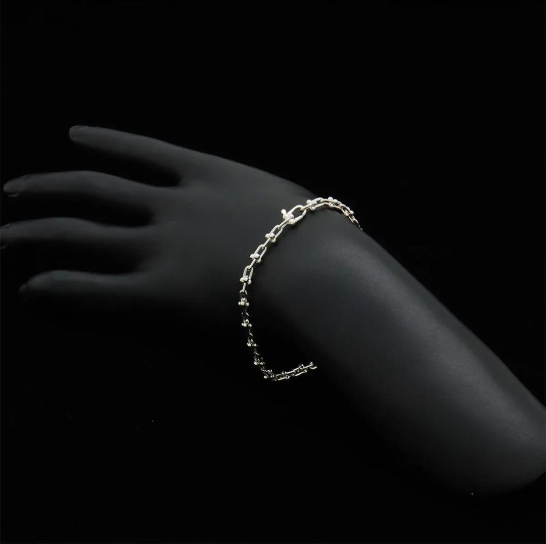 う*！様 TIFFANY&Co. ハードウェア マイクロ リンク ブレスレット