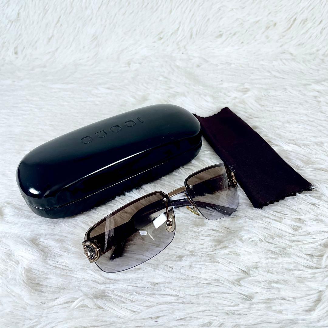 GUCCI　ホースビット　サングラス　2766　ブラウンレンズ　ゴールドフレーム