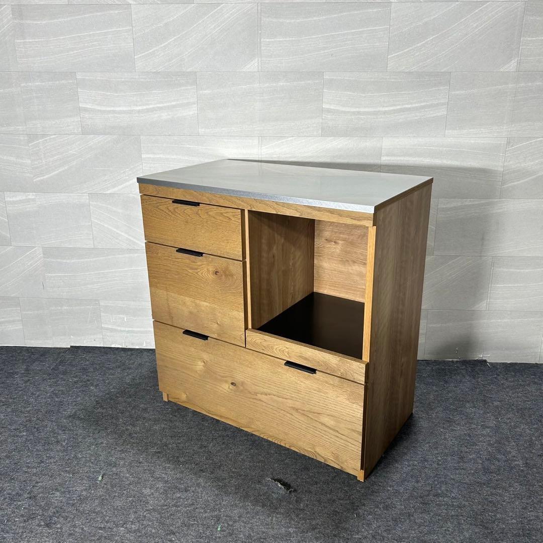 unico ADDAY アディ キッチンカウンター W820 食器棚 d3842