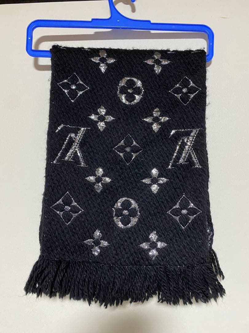 ルイヴィトン　マフラー　エシャルプロゴマニア　シャイン 　黒