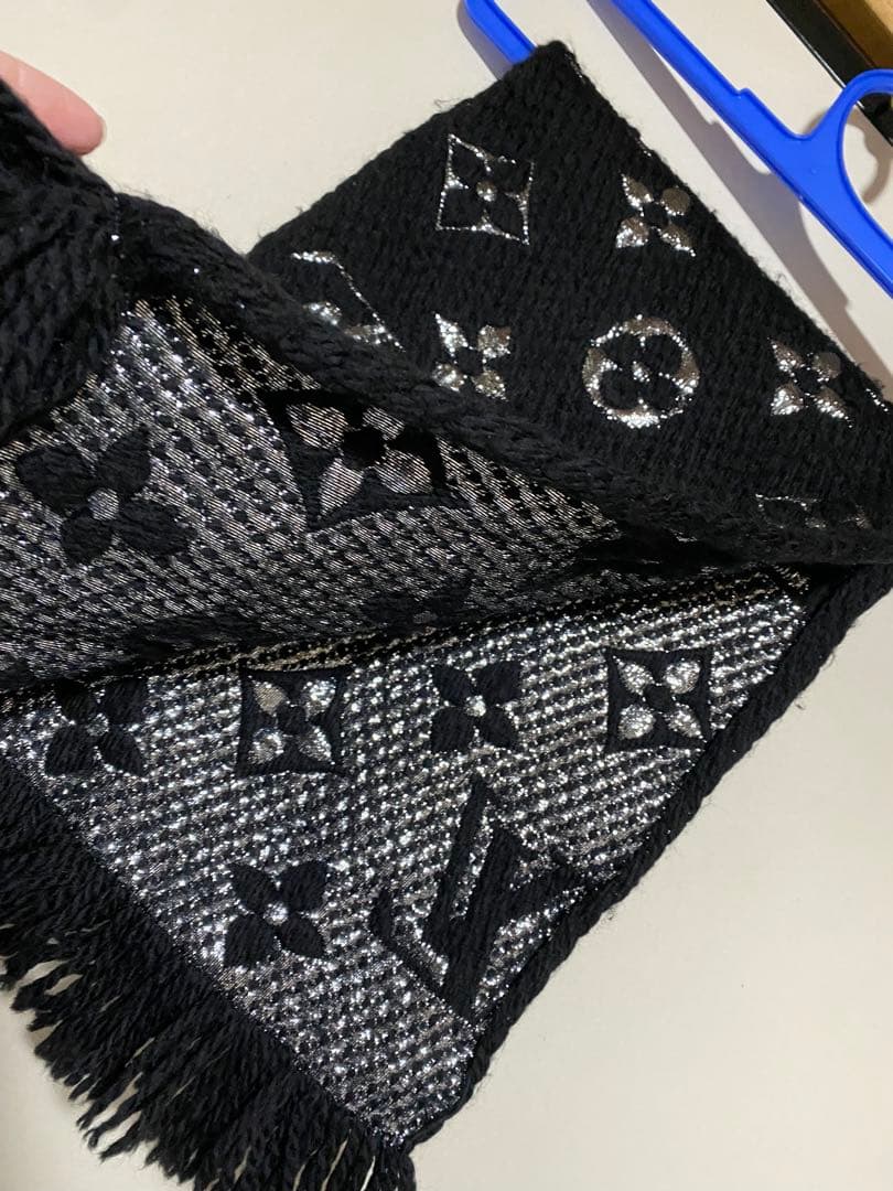 ルイヴィトン　マフラー　エシャルプロゴマニア　シャイン 　黒