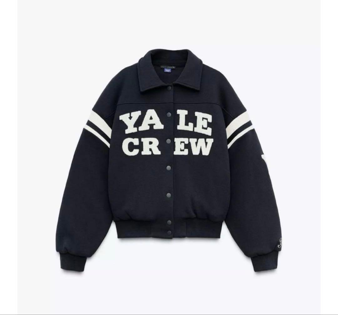 ZARA 完売品 Yale キルティングジャケット Lサイズ 美品✨スタジャン