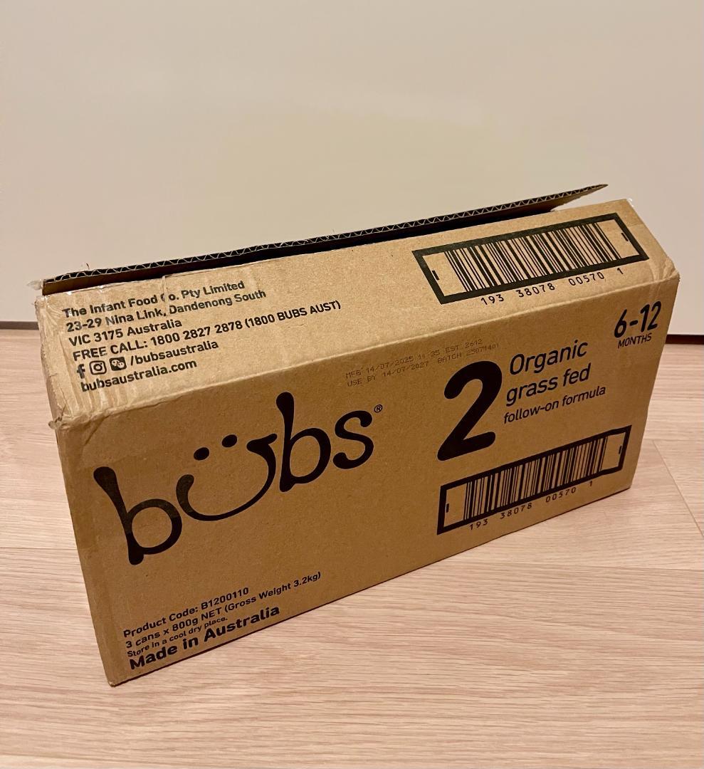 Bubs Step 1 Cow / バブス 牛 ステップ1 800g 3缶