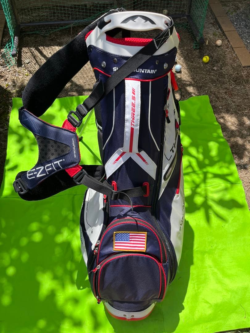 3R使用の美品SUN MOUNTAIN9型　スタンド型キャディバッグ