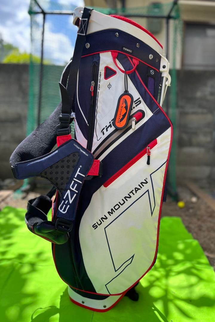 3R使用の美品SUN MOUNTAIN9型　スタンド型キャディバッグ