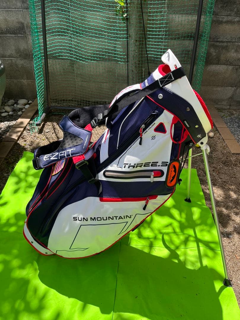 3R使用の美品SUN MOUNTAIN9型　スタンド型キャディバッグ