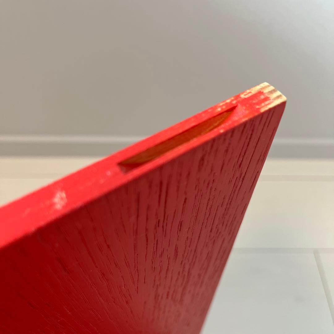 SLIT TABLE WOOD HIGH キャンディレッド