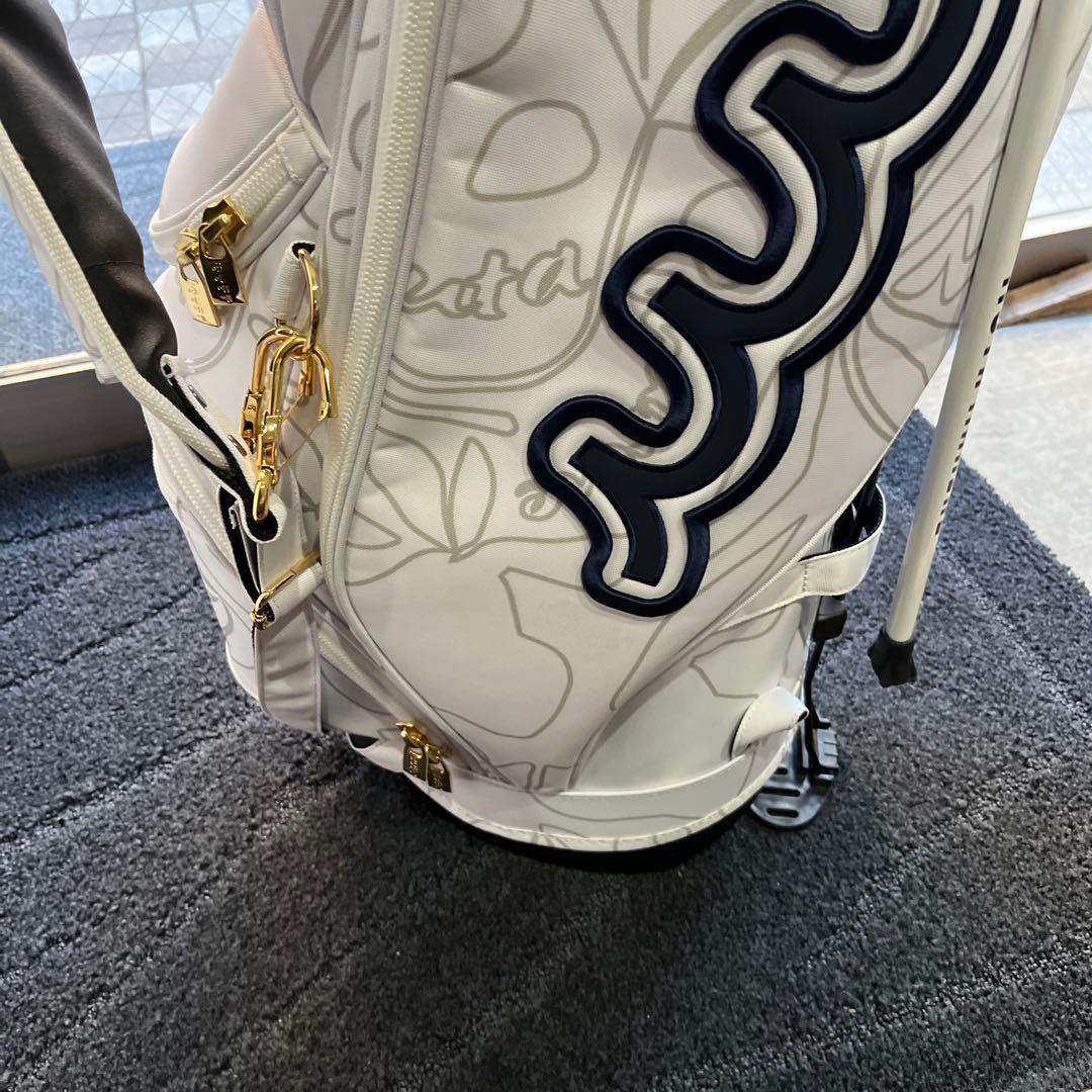 ムータマリン ゴルフバッグ ホワイト