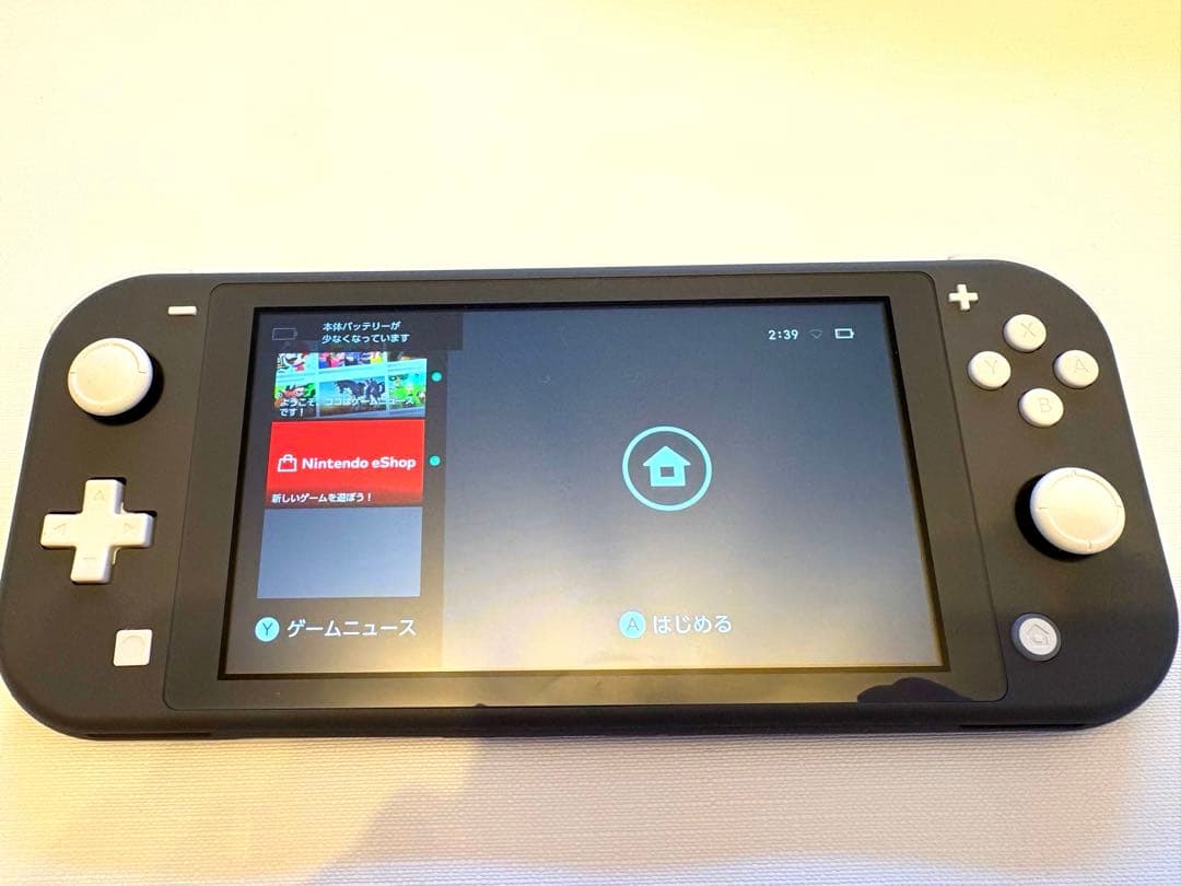 〈美品〉Nintendo Switch Lite グレー本体のみ(動作確認済)
