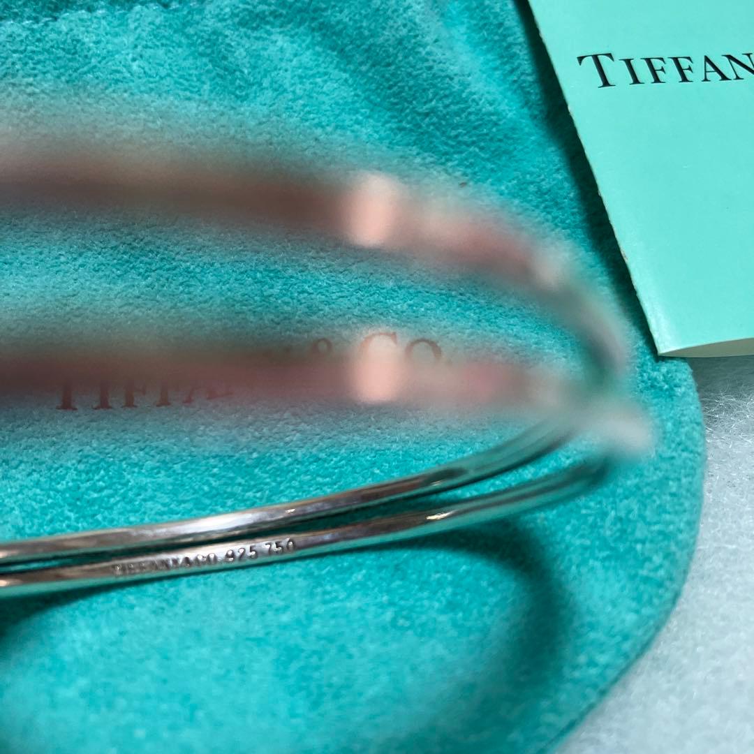 TIFFANY&CO.925 750 (K18)ヴィンテージ　コンビバングル