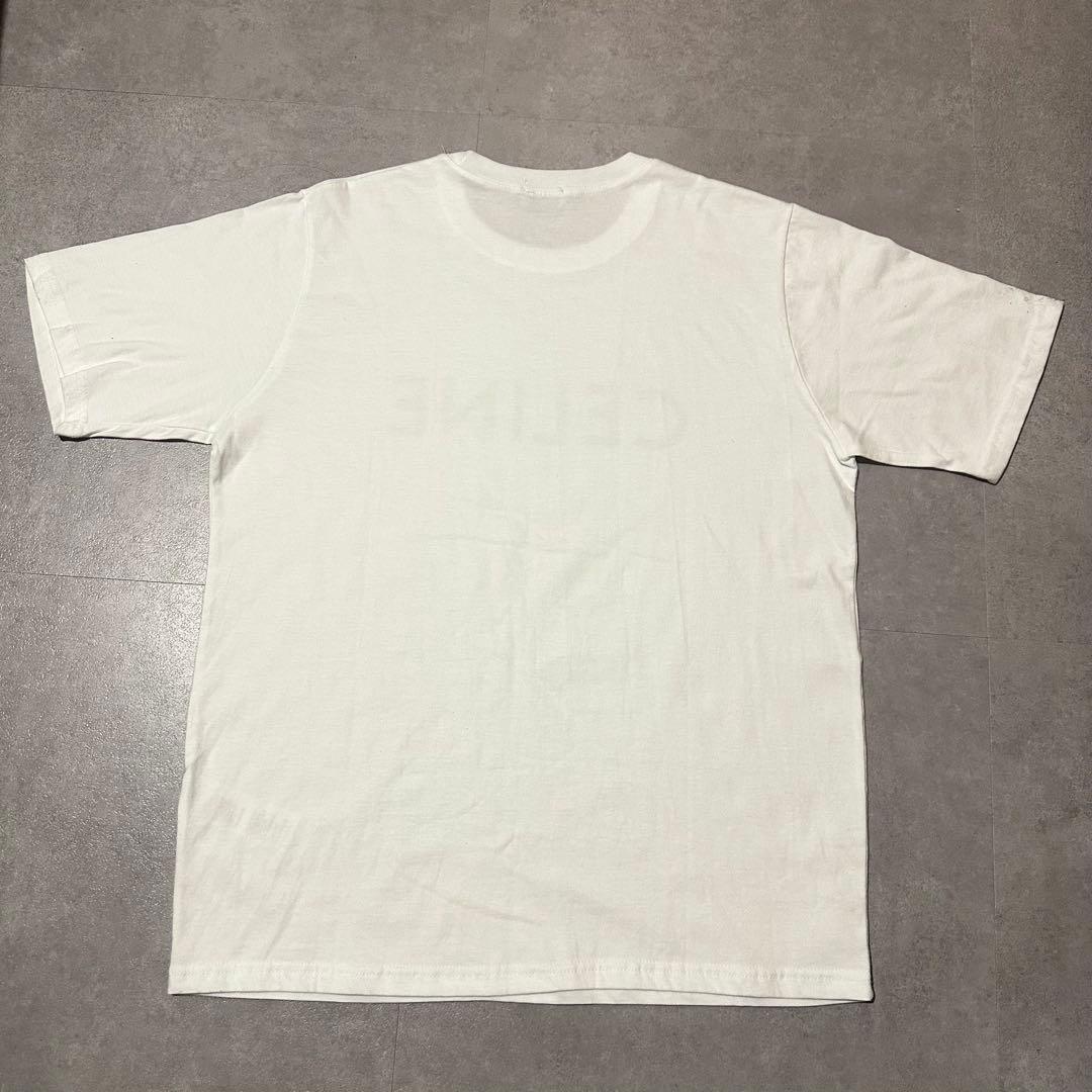CELINE ホワイト ロゴTシャツ