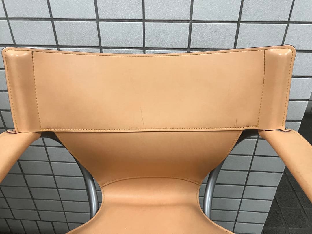 karimokuカリモク　 回転式 レザー ヌメ革 モダンデスクチェア