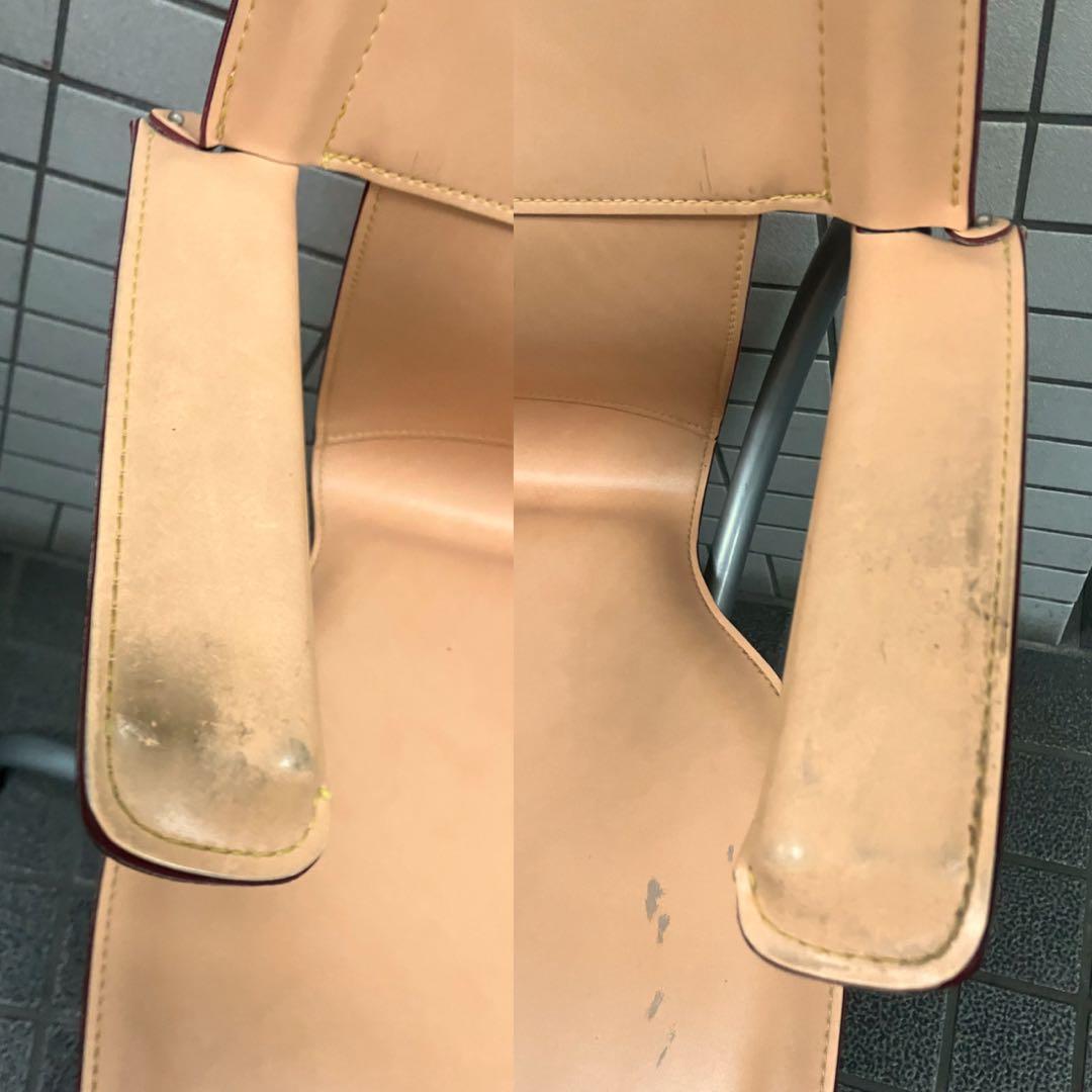 karimokuカリモク　 回転式 レザー ヌメ革 モダンデスクチェア