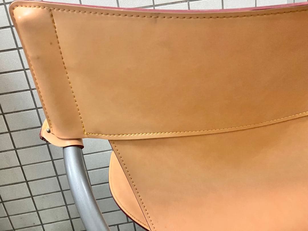 karimokuカリモク　 回転式 レザー ヌメ革 モダンデスクチェア