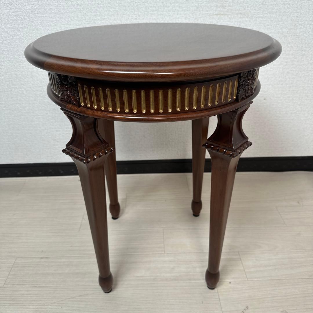 展示品 美品 DECCA デッカ 英国アンティーク調 / サイドテーブル i4※