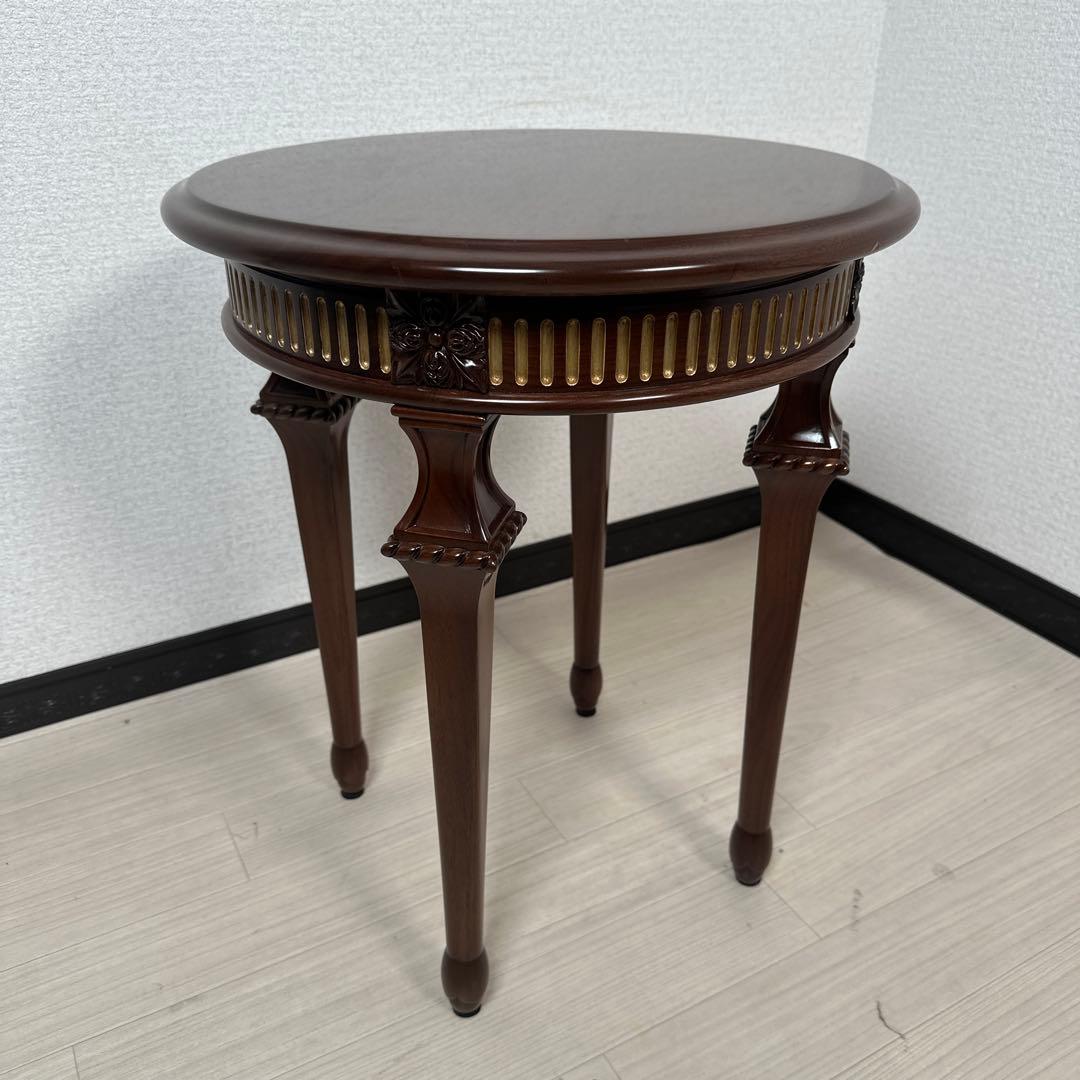 展示品 美品 DECCA デッカ 英国アンティーク調 / サイドテーブル i4※