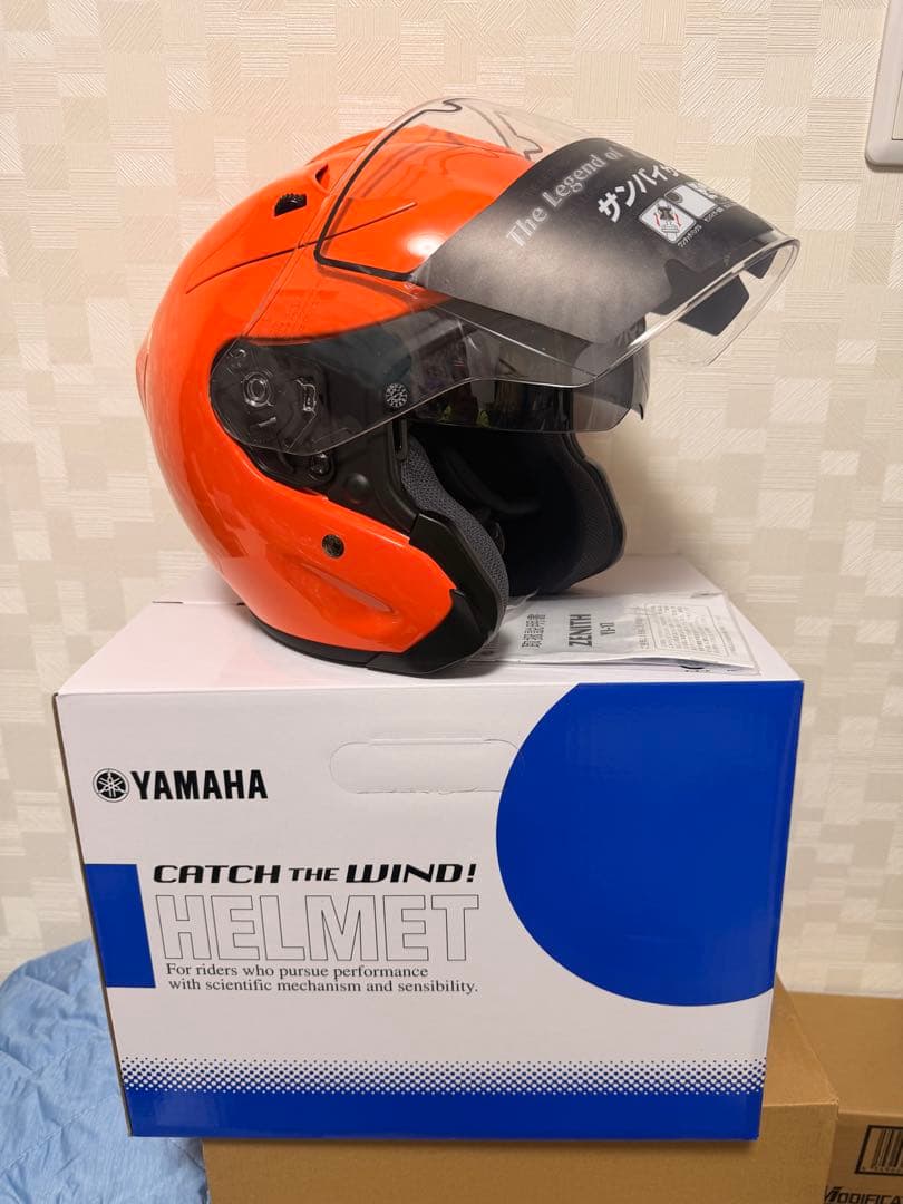 ヤマハ ジェットヘルメット YJ-17 ゼニス Ｍ:ダークオレンジ