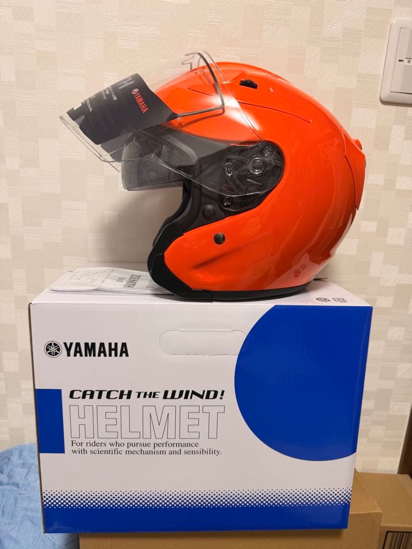 ヤマハ ジェットヘルメット YJ-17 ゼニス Ｍ:ダークオレンジ