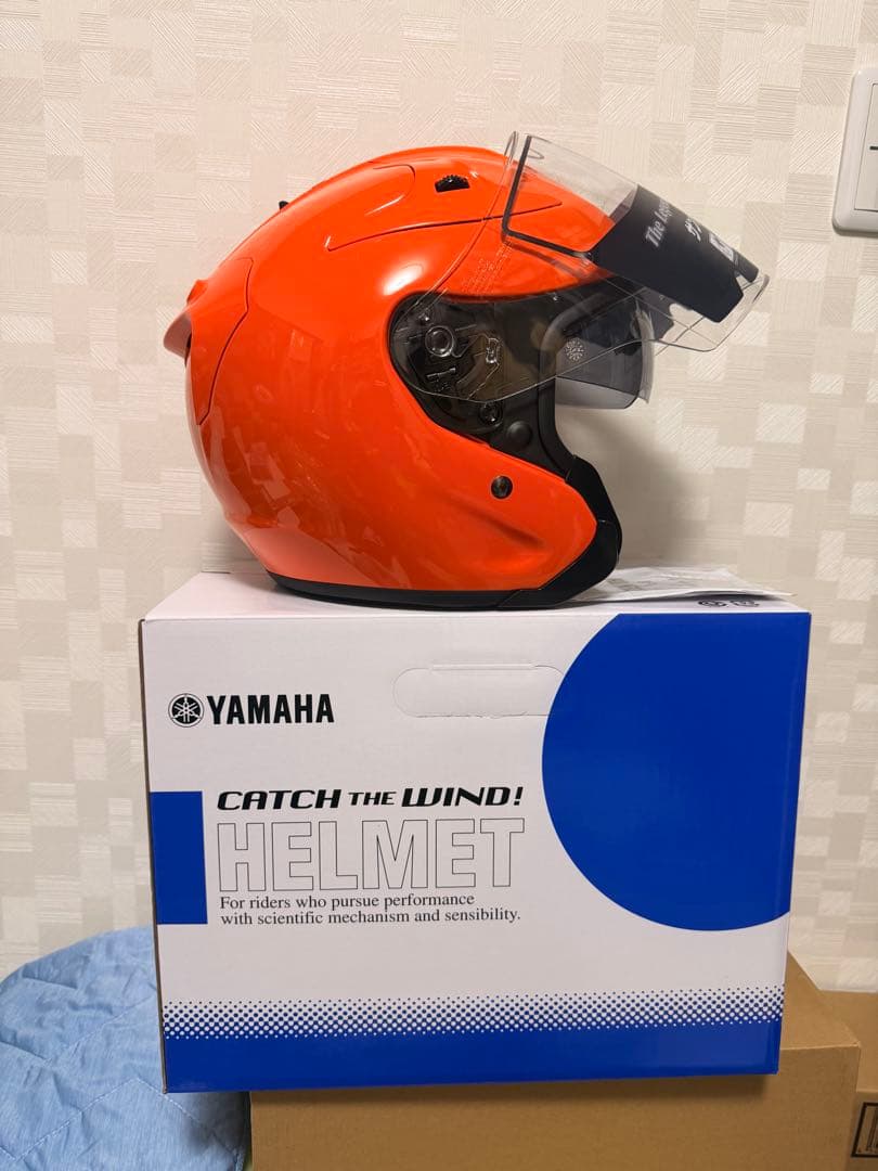 ヤマハ ジェットヘルメット YJ-17 ゼニス Ｍ:ダークオレンジ