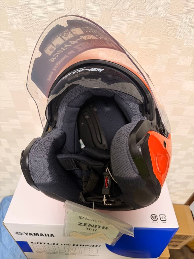 ヤマハ ジェットヘルメット YJ-17 ゼニス Ｍ:ダークオレンジ
