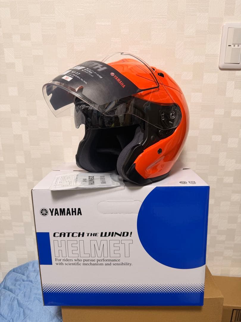 ヤマハ ジェットヘルメット YJ-17 ゼニス Ｍ:ダークオレンジ